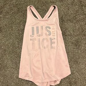 A justice tank top for girls